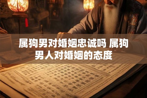 属狗男对婚姻忠诚吗 属狗男人对婚姻的态度 属狗男对婚姻忠诚吗 属狗男人对婚姻的态度