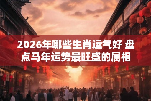 2026年哪些生肖运气好 盘点马年运势最旺盛的属相 2026年哪些生肖运气好 盘点马年运势最旺盛的属相