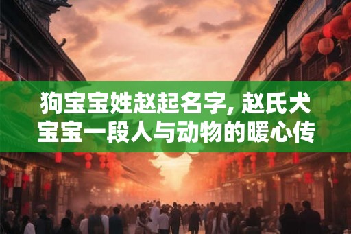 狗宝宝姓赵起名字, 赵氏犬宝宝一段人与动物的暖心传奇
