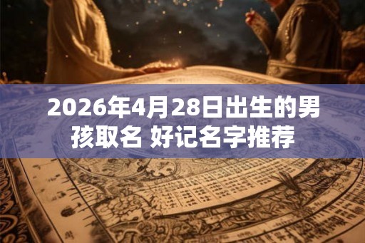 2026年4月28日出生的男孩取名 好记名字推荐