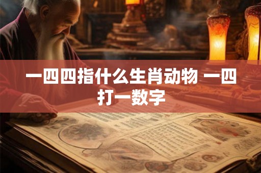一四四指什么生肖动物 一四打一数字