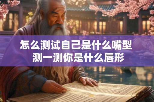 怎么测试自己是什么嘴型 测一测你是什么唇形 怎么测试自己是什么嘴型 测一测你是什么唇形
