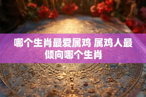 哪个生肖最爱属鸡 属鸡人最倾向哪个生肖