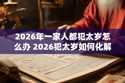 2026年一家人都犯太岁怎么办 2026犯太岁如何化解
