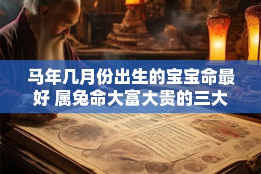 马年几月份出生的宝宝命最好 属兔命大富大贵的三大出生日