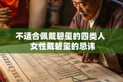 不适合佩戴碧玺的四类人  女性戴碧玺的忌讳