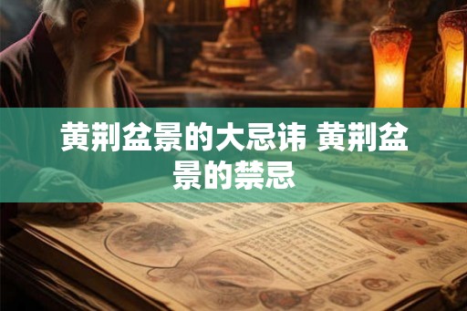 黄荆盆景的大忌讳 黄荆盆景的禁忌