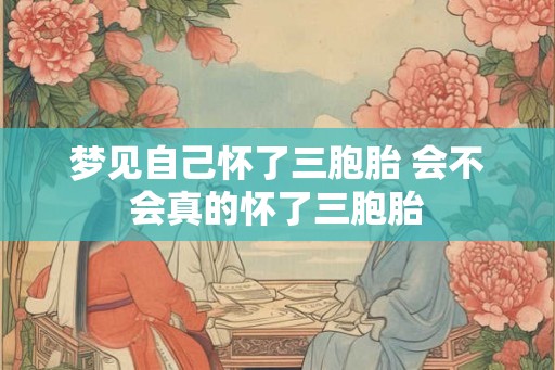 梦见自己怀了三胞胎 会不会真的怀了三胞胎