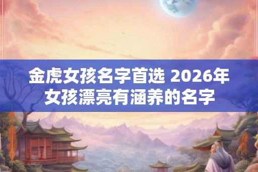 金虎女孩名字首选 2026年女孩漂亮有涵养的名字