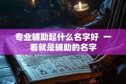 专业辅助起什么名字好  一看就是辅助的名字