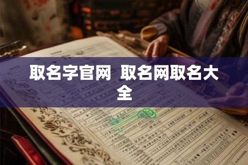 取名字官网  取名网取名大全