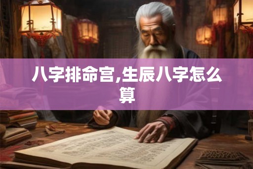 八字排命宫,生辰八字怎么算