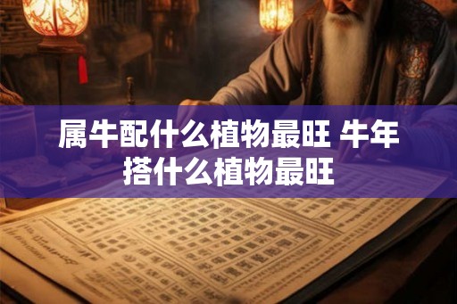 属牛配什么植物最旺 牛年搭什么植物最旺