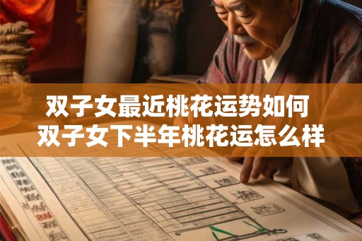 双子女最近桃花运势如何 双子女下半年桃花运怎么样