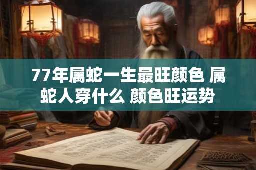 77年属蛇一生最旺颜色 属蛇人穿什么 颜色旺运势