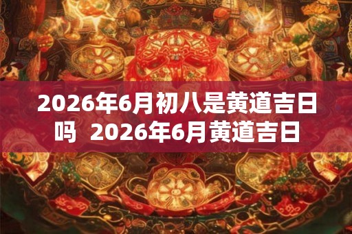 2026年6月初八是黄道吉日吗  2026年6月黄道吉日