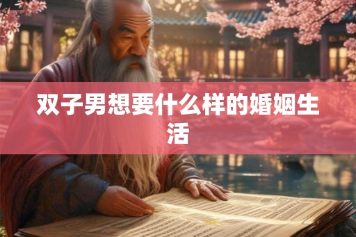 双子男想要什么样的婚姻生活 双子男想要什么样的婚姻生活