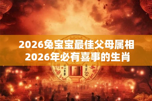 2026兔宝宝最佳父母属相 2026年必有喜事的生肖