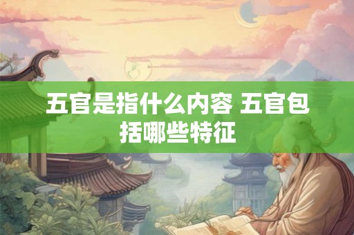 五官是指什么内容 五官包括哪些特征