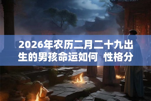 2026年农历二月二十九出生的男孩命运如何 性格分析 2026年农历二月二十九出生的男孩命运如何 性格分析