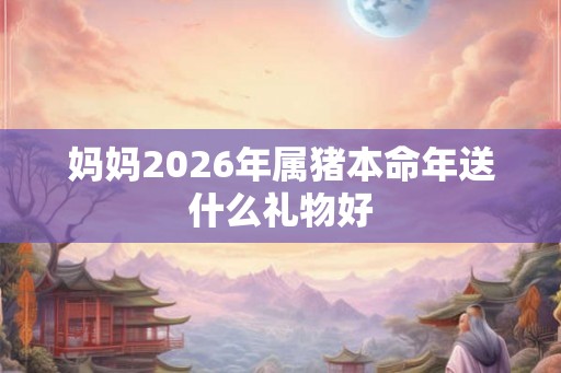 妈妈2026年属猪本命年送什么礼物好
