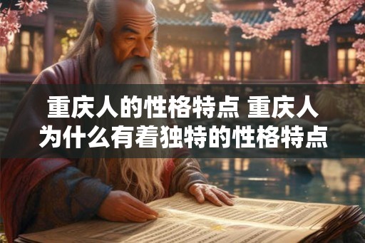 重庆人的性格特点 重庆人为什么有着独特的性格特点