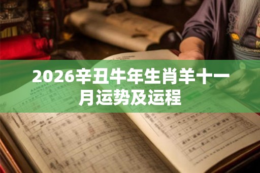 2026辛丑牛年生肖羊十一月运势及运程