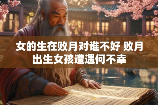 女的生在败月对谁不好 败月出生女孩遭遇何不幸