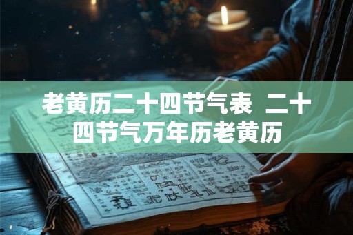 老黄历二十四节气表  二十四节气万年历老黄历