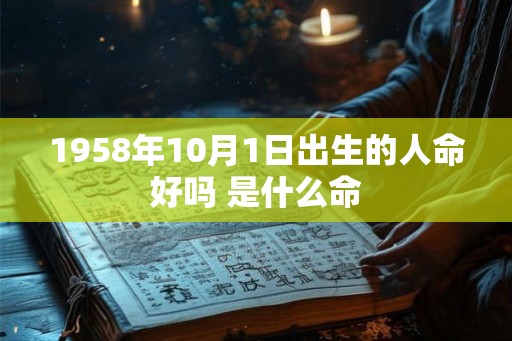 1958年10月1日出生的人命好吗 是什么命