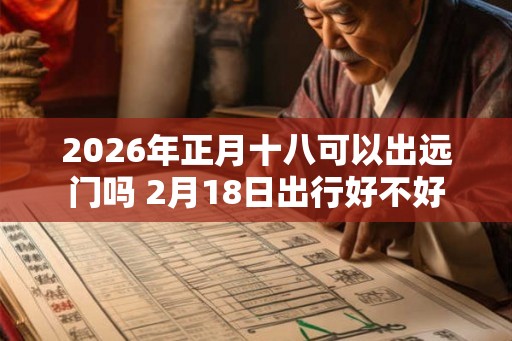 2026年正月十八可以出远门吗 2月18日出行好不好