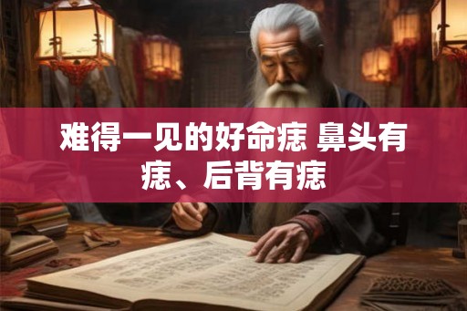 难得一见的好命痣 鼻头有痣、后背有痣 难得一见的好命痣 鼻头有痣、后背有痣