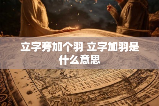 立字旁加个羽 立字加羽是什么意思