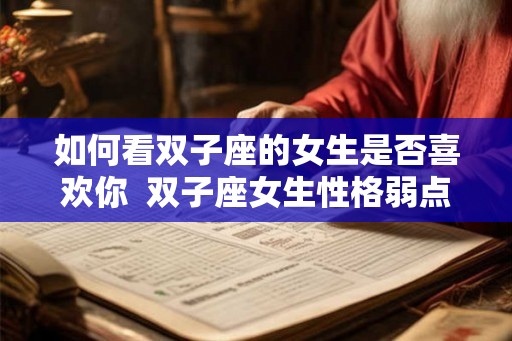 如何看双子座的女生是否喜欢你  双子座女生性格弱点