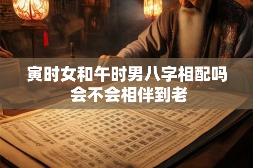 寅时女和午时男八字相配吗 会不会相伴到老
