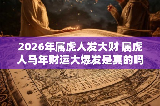 2026年属虎人发大财 属虎人马年财运大爆发是真的吗