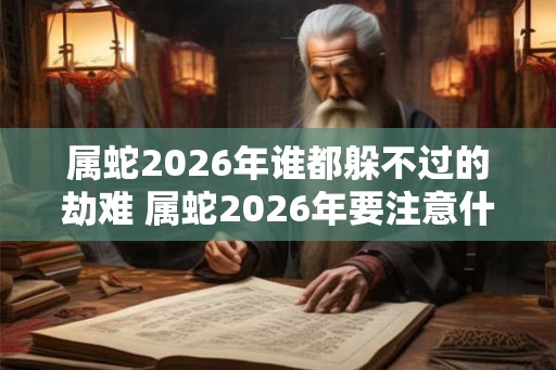 属蛇2026年谁都躲不过的劫难 属蛇2026年要注意什么