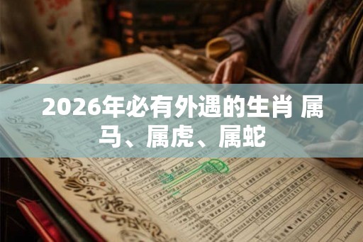 2026年必有外遇的生肖 属马、属虎、属蛇