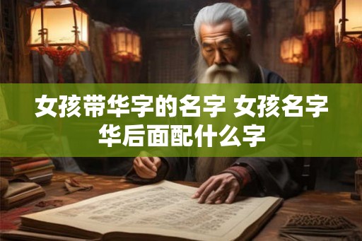 女孩带华字的名字 女孩名字华后面配什么字