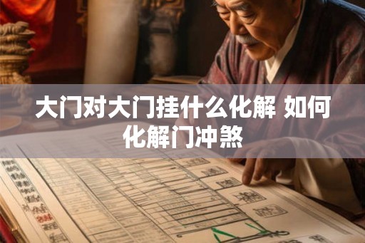大门对大门挂什么化解 如何化解门冲煞