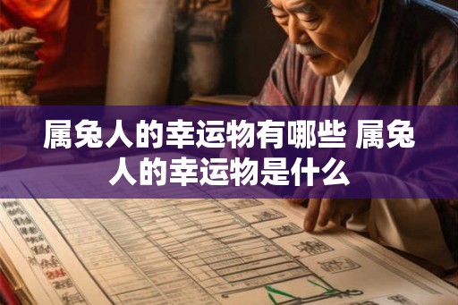 属兔人的幸运物有哪些 属兔人的幸运物是什么