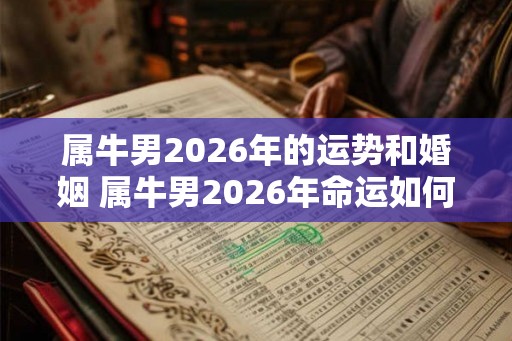 属牛男2026年的运势和婚姻 属牛男2026年命运如何 属牛男2026年的运势和婚姻 属牛男2026年命运如何