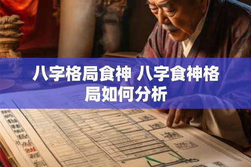八字格局食神 八字食神格局如何分析