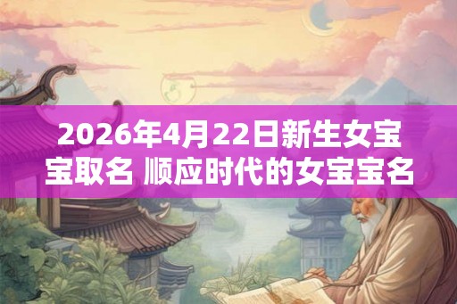 2026年4月22日新生女宝宝取名 顺应时代的女宝宝名字 2026年4月22日新生女宝宝取名 顺应时代的女宝宝名字