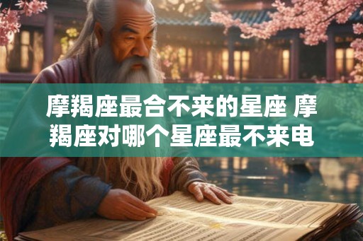摩羯座最合不来的星座 摩羯座对哪个星座最不来电