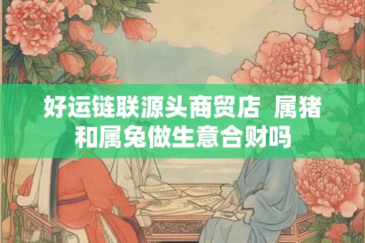 好运链联源头商贸店 属猪和属兔做生意合财吗 好运链联源头商贸店 属猪和属兔做生意合财吗