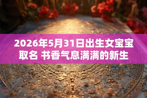 2026年5月31日出生女宝宝取名 书香气息满满的新生儿好名