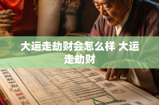 大运走劫财会怎么样 大运走劫财
