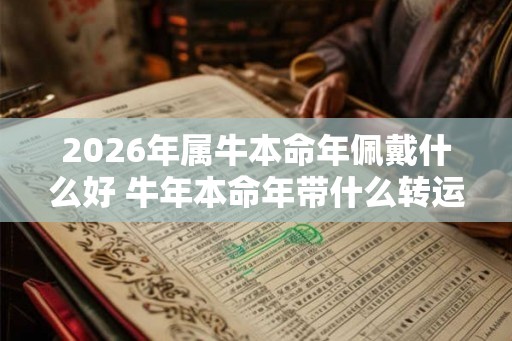 2026年属牛本命年佩戴什么好 牛年本命年带什么转运