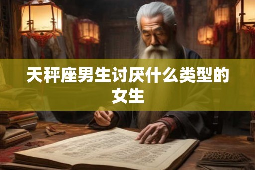 天秤座男生讨厌什么类型的女生